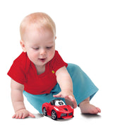 Colorful free-wheel Ferrari cars for toddlers, enhancing imagination and fine motor skills in playful learning.