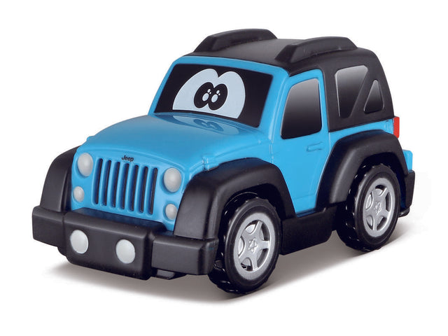 Colorful free-wheel Jeep toy set designed for toddlers to enhance imaginative play and fine motor skills.