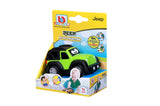 Cute free-wheel Jeep toy set for toddlers, fostering imagination and fine motor skills through playful adventures.