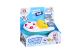 Colorful Twist & Sail bath toy for toddlers, promoting imaginative play and motor skills during bath time adventures.