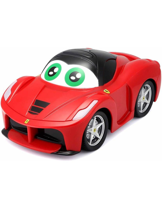 BB Junior Ferrari RC car for ages 2+, featuring iconic design, easy controls, and realistic sounds for imaginative play.