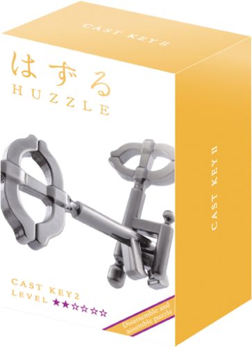 Intricately designed Huzzle Puzzle: Key II, a brain-teaser combining style and logic for ages 8+, featuring two stunningly crafted keys.