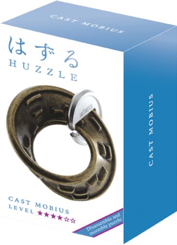 Intricate Huzzle Puzzle: Mobius (Lv4) featuring a maze-like design, challenging logic and problem-solving skills for adults.