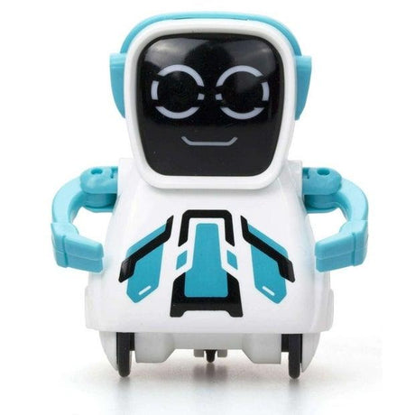 Interactive Silverlit Ycoo Pokibot Square robot toy with voice playback, responds to claps, assorted designs for kids ages 3+.