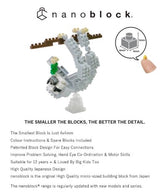 Nanoblock: Sloth building set featuring over 120 pieces for ages 12+, perfect for enhancing creativity and fine motor skills.