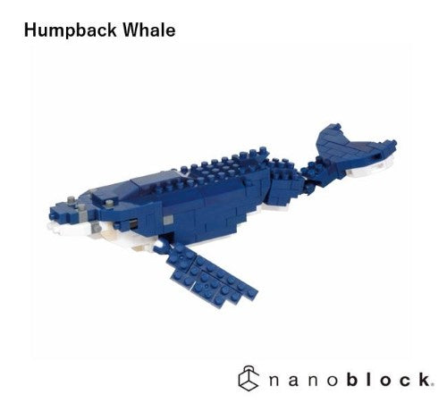 A detailed Nanoblock set of a humpback whale with over 190 pieces for creative builders aged 12 and up.