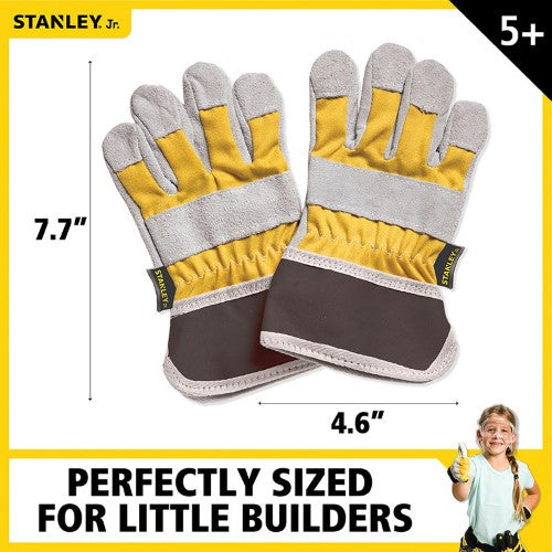 Stanley Jr: Work Gloves for kids, ensuring safety and comfort during crafting, gardening, and DIY projects.