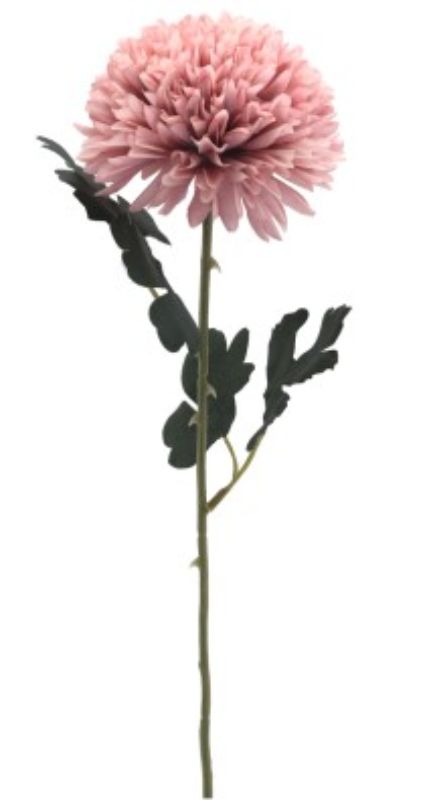 Artificial pink dandelion flower ball, 54cm, adds whimsical elegance to decor, suitable for indoor and outdoor use.