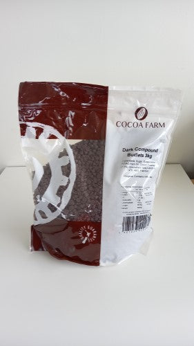 Chocolate Compound Budlets Dark 3kg  - BAG