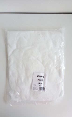 Citric Acid Powder 1kg packet for cooking, preserving, cleaning, and DIY projects, ensuring freshness and tangy flavor.