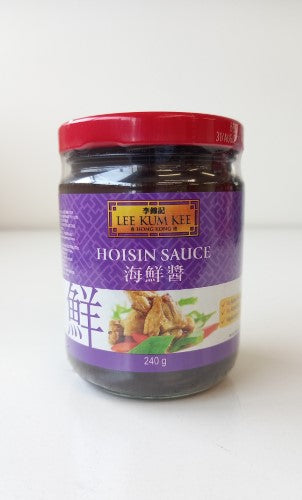 Authentic Lee Kum Kee Hoisin Sauce 240g packet, ideal for adding rich umami flavor to stir-fries, marinades, and dips.