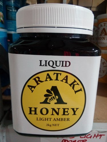 Honey Liquid Light Amber Arataki 2kg - TUB