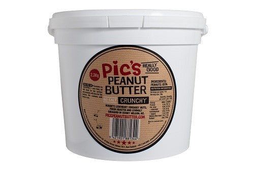 Peanut Butter Pic'S Crunchy Unsalted 2.30kg  - TUB