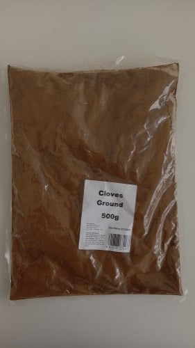 A 500gm packet of premium ground cloves, perfect for enhancing sweet and savory dishes with aromatic flavor.