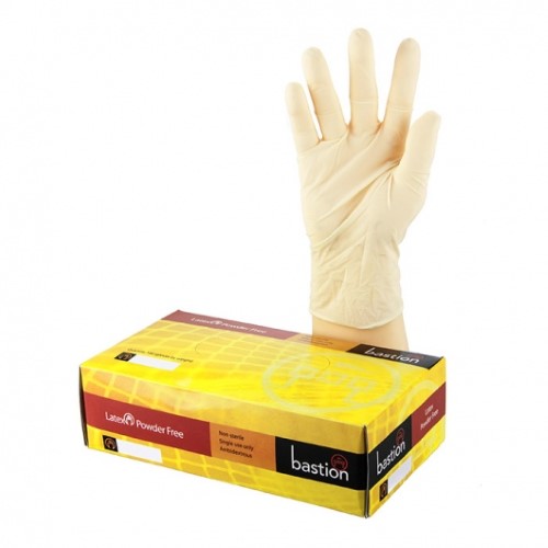 Extra large powder-free latex gloves in a 100 pack, ideal for medical, food handling, and hygiene-sensitive tasks.