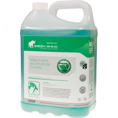 Spray And Wipe Enviro Multi Purpose Green Rhino 5l Grg1-5 G1  - Bottle