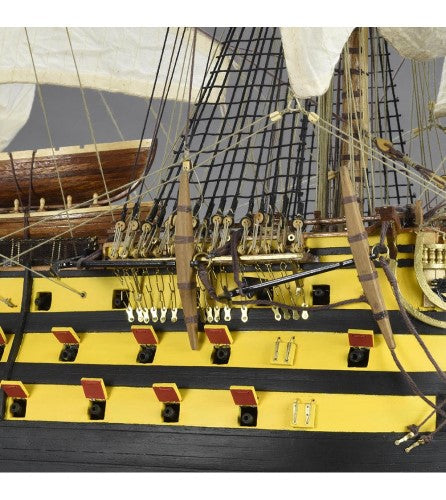 Detailed wooden model of the Santa Ana ship, 1:84 scale, perfect for collectors and maritime history enthusiasts.