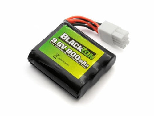 Lithium-ion battery 9.6v 800mAh for reliable power in remote-controlled cars, boats, and drones.