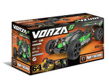 High-performance 1/8 scale 4WD electric buggy with brushless motor, all-terrain tires, and waterproof components for racing adventures.