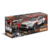 Remote control Ford Mustang Mach-E 1400, 1/10 scale, 4WD, detailed replica with Ford Performance livery and high-speed HPI Flux motor.