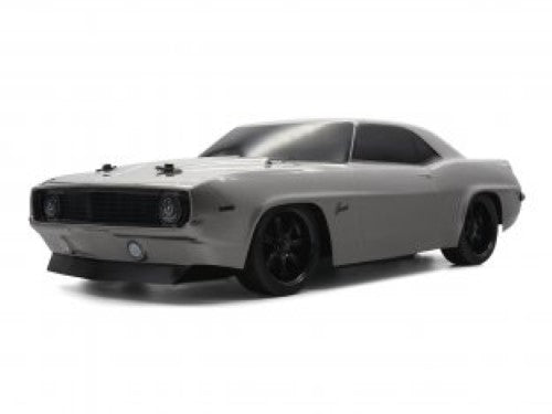 1/10 scale HPI Racing Camaro Z/28 replica on Sport 3 chassis, featuring 4WD, waterproof electronics, and iconic pre-painted design.