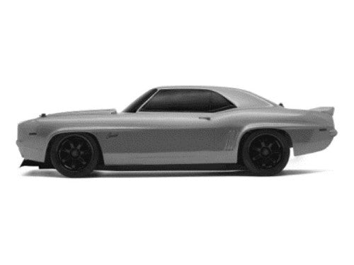 HPI Racing 1/10 RS4 S3 Camaro Z/28 model, 4WD, detailed 1969 replica with waterproof electronics and adjustable suspension.