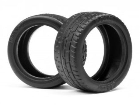 Wide Radial 31mm tires for 1/10 scale RC cars, offering premium grip and stability for on-road and off-road racing.