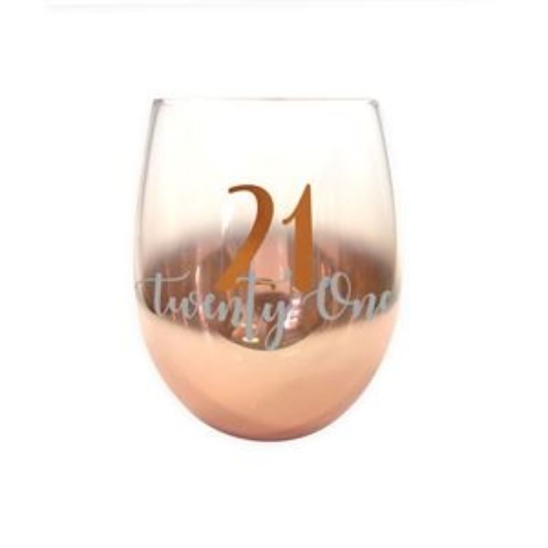 Elegant stemless wine glass with a vibrant ombre design, perfect for red, white, or rosé wine. Ideal for any occasion.