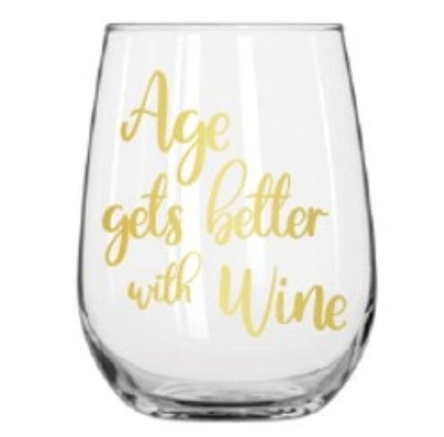 Stylish 430ml stemless wine glass designed for a comfortable grip and enhanced flavor, perfect for all wine enthusiasts.