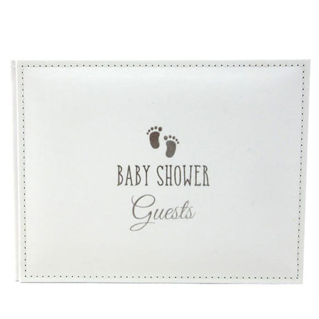 Elegant baby shower guest book (23CM) for capturing heartfelt messages and wishes from friends and family.