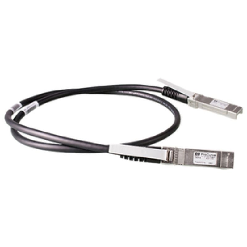 Aruba HPE X242 40G QSFP+ to QSFP+ 1m DAC cable for high-speed, reliable network connectivity up to 40 Gbit/s.