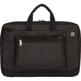 Black STM Goods Ace Cargo Carrying Case for 12" Chromebook, featuring impact and water resistance, lightweight design, and shoulder strap.