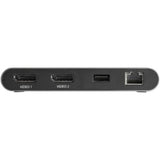 Startech Thunderbolt 3 Mini Dock offers dual 4K DisplayPort support, USB-A, and Gigabit Ethernet in a compact design.