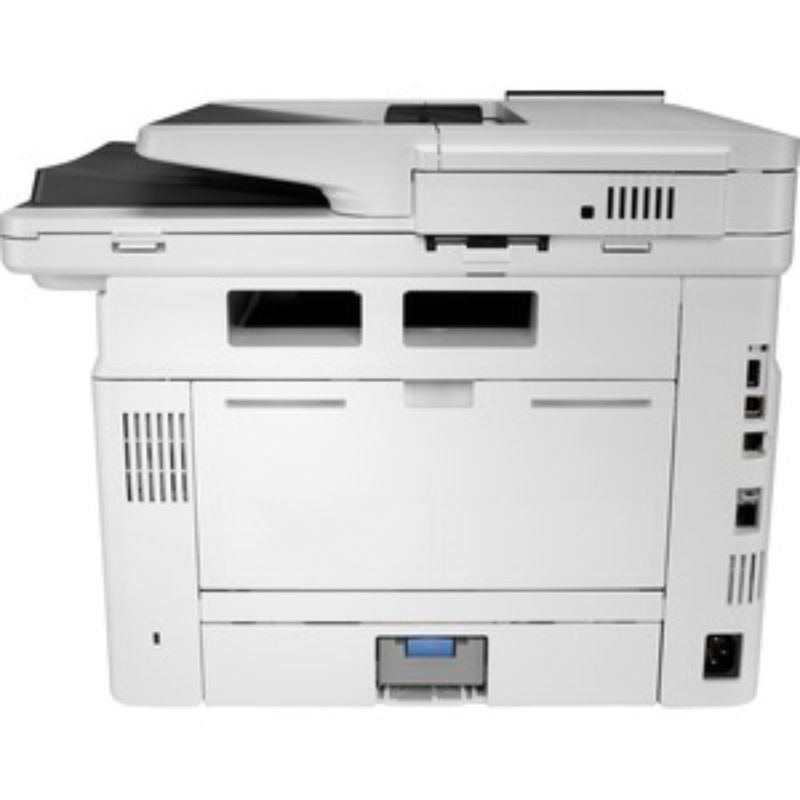 HP LaserJet Enterprise M430f multifunction printer for fast, high-quality monochrome printing, scanning, copying, and faxing.