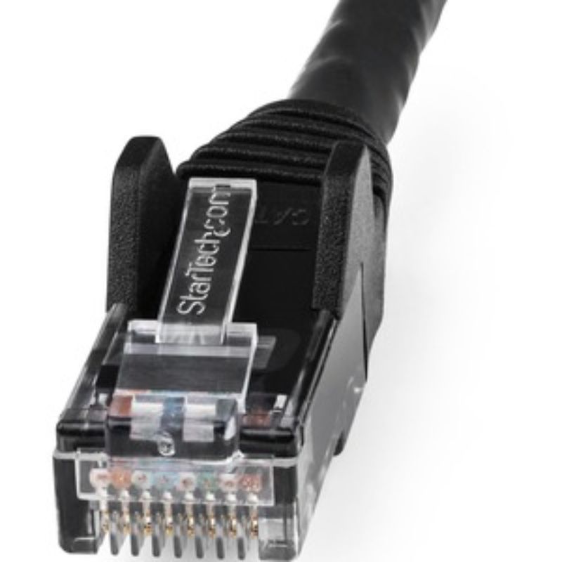 StarTech.com Cat.6 50 cm UTP patch cable with RJ-45 connectors, supporting speeds up to 10 Gbps for reliable network connectivity.