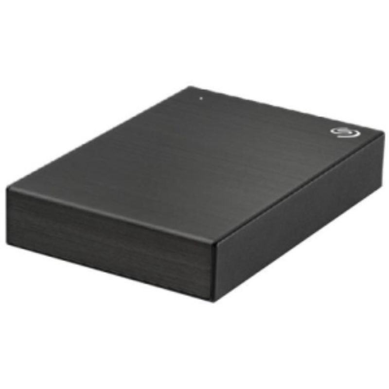 Seagate 1TB One Touch HDD in black, offering portable storage, quick USB 3.0 access, and automatic backup features.