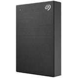 Seagate 1TB One Touch HDD in black, portable storage with USB 3.0, automatic backups, and free photo editing subscriptions.