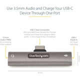 StarTech.com USB-C to 3.5mm Audio Adapter - 1 x USB Type C Male Powered USB - 1