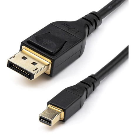 High-performance 1m Mini DisplayPort to DisplayPort cable supporting 8K resolution, ideal for connecting laptops to monitors.