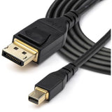 StarTech.com Mini DisplayPort to DisplayPort cable, 1m, supports 8K/4K resolution, gold-plated connectors, ideal for gaming and multimedia.