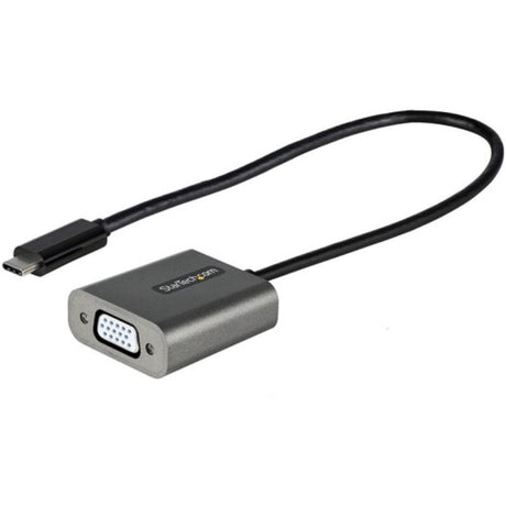 StarTech.com USB-C/VGA video adapter with 12-inch cable, converting USB-C to HD VGA for high-definition displays.