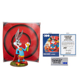 Bugs Bunny figurine as Superman, 6-inch, limited edition, with backdrop, alternate hand, and certificate of authenticity.