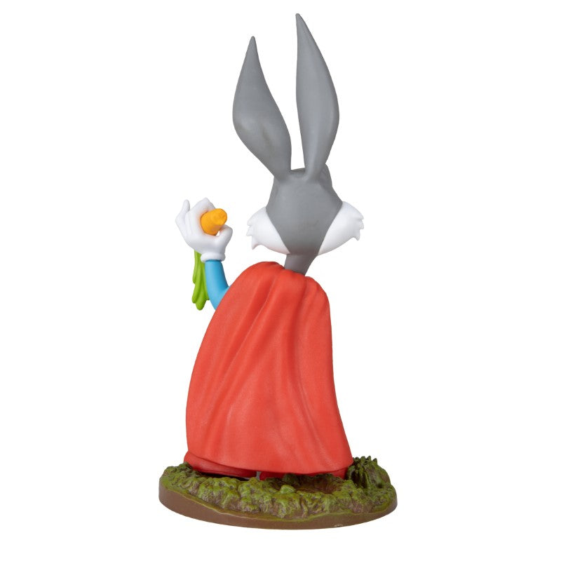 Bugs Bunny 6-inch figurine as Superman, complete with backdrop, alternate hand, and certificate of authenticity in gift box.