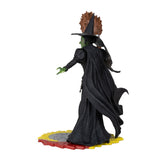 Detailed 6-inch figurine of the Wicked Witch of the West, includes a backdrop and certificate of authenticity in themed packaging.