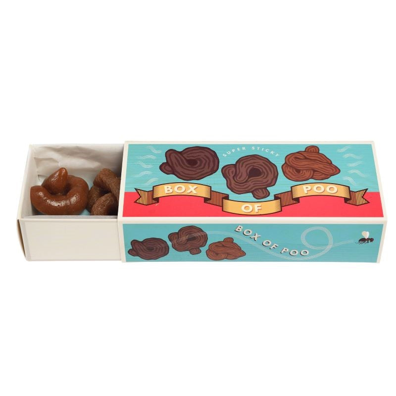 Realistic fake poop prank set from Rex London, includes three sticky poos for humorous surprises at parties and gatherings.