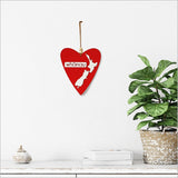 Kiwiana white heart-shaped wall art featuring Whanau design, perfect for modern decor and easy to hang.