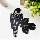 Acrylic wall art of a Black Karearea Falcon, symbolizing New Zealand's wildlife, in a modern 18.4cm design.