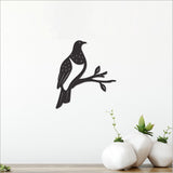 Black acrylic Kereru wall art, measuring 104mm x 118mm, showcases nature's beauty for stylish home decor.