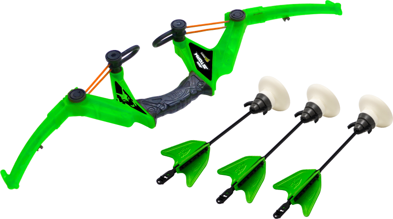 Colorful Z-Tek Bow by Zing for kids, promoting outdoor play and motor skills, suitable for ages 6 and up.