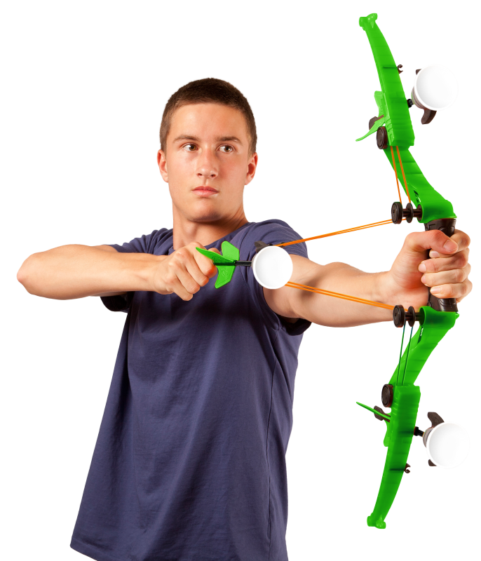 Colorful Z-Tek Bow by Zing, designed for outdoor play, enhancing skills and promoting active fun for kids aged 6 and up.